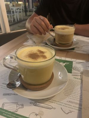 Pumkin spice late at Zrno Bio Bistro in Zagreb