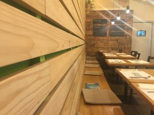 Nice interior at Zrno Bio Bistro in Zagreb