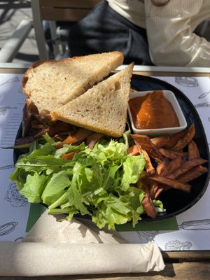 Warm kayu sandwich  at Zrno Bio Bistro in Zagreb