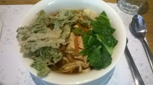 tamari ginger udon soup, perfect!! at Zrno Bio Bistro in Zagreb