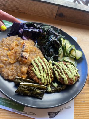 Seasonal plate 🌱  at Zrno Bio Bistro in Zagreb