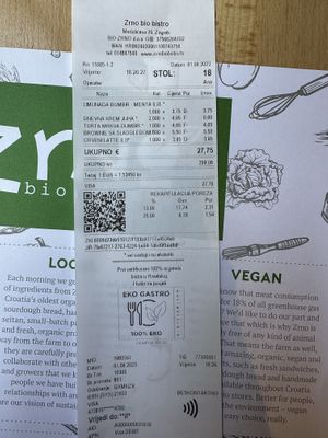   at Zrno Bio Bistro in Zagreb