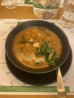 Miso soup   at Zrno Bio Bistro in Zagreb