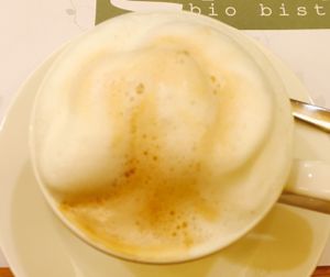 Capuccino at Zrno Bio Bistro in Zagreb