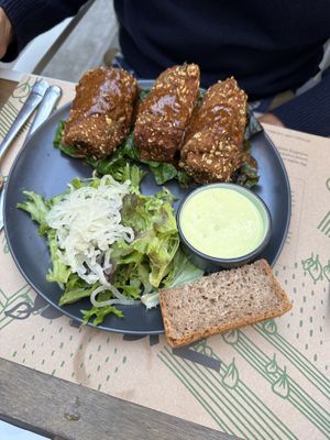 ‘Chicken’ cordon bleu  at Zrno Bio Bistro in Zagreb