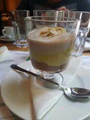 dessert  at Zrno Bio Bistro in Zagreb