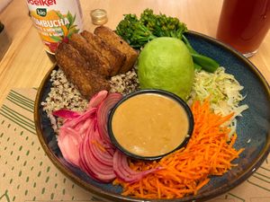 Quinoa Buddha bowl at Zrno Bio Bistro in Zagreb