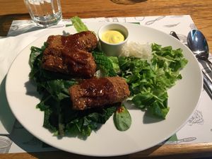 Cordon blue  at Zrno Bio Bistro in Zagreb