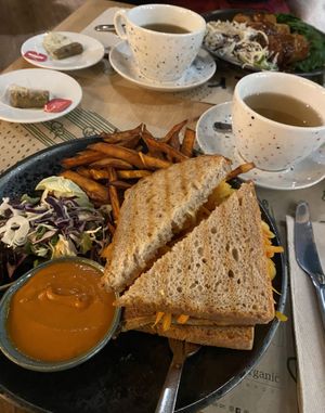Tofu sandwich   at Zrno Bio Bistro in Zagreb