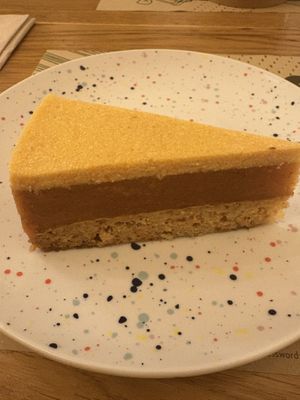 Carrot cake  at Zrno Bio Bistro in Zagreb