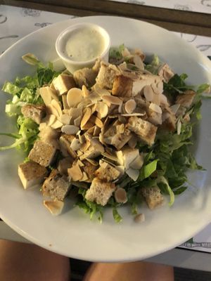 Cesar salad at Zrno Bio Bistro in Zagreb