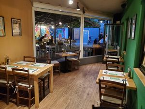 Room 2 open air and patio at Zrno Bio Bistro in Zagreb