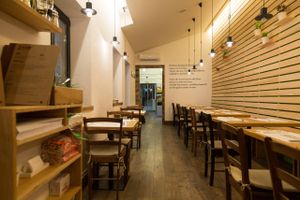 Interior at Zrno Bio Bistro in Zagreb