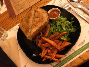 Warm Kayu Sandwich at Zrno Bio Bistro in Zagreb