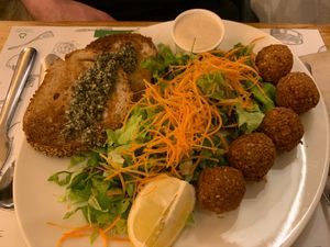 Falafel at Zrno Bio Bistro in Zagreb