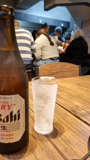 View of the kitchen at Menya Shirakawa Bettei in Gifu