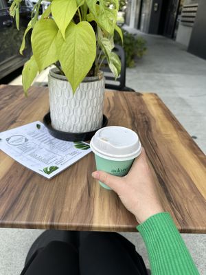 Cute outdoor seating  at Sacre Coeur in Southport