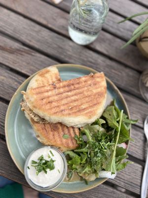 Gyros aus Austernpilzen  at Café Schillwasser in Vienna