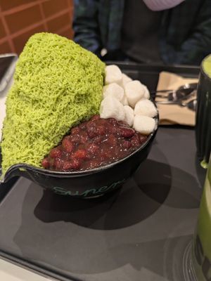 Matcha bingsu at Super Matcha - Starfield Suwon Flagship Store in Suwon