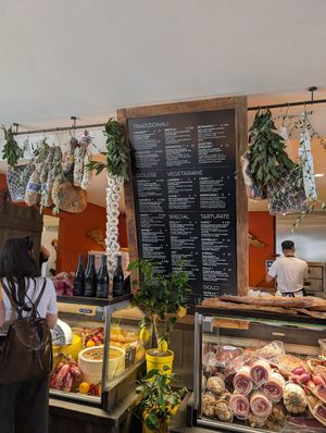 No vegan options on the menu but don't let that fool you! at Dal Piasarot in Brescia