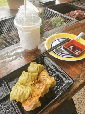 Tofu momos at CHEKAFE in Nairobi
