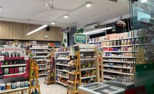 Interior at Verde Natural Market in Lima