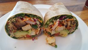 Delicious wrap. at Lulu's Local Eatery in St Louis