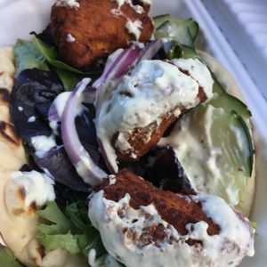 Sweet Potato Falafel at Lulu's Local Eatery in St Louis