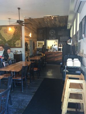 Dining area and counter  at Lulu's Local Eatery in St Louis