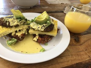 Latkes Benedict for Brunch! at Lulu's Local Eatery in St Louis