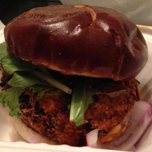 Buffalo Blue Burger  at Lulu's Local Eatery in St Louis