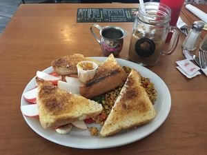 Tofu breakfast at Green Elephant Cafe in Kingston