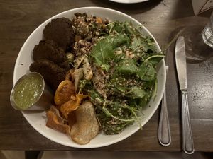 Bardo bowl with falafel, no feta  at Bardō in Hamilton