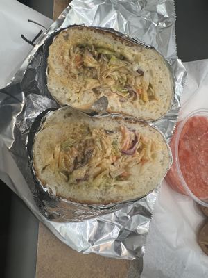 Sabich wrap   at The Ma'lawah Bar in Palo Alto