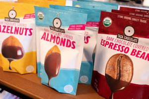 We stock various dairy-free, gluten-free, soy-free chocolate products from Taza Chocolate! at Tandem Bagel Company in Easthampton