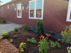 Next to Rail Trail at Tandem Bagel Company in Easthampton