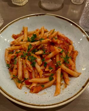 Penne arrabbiata  at Campana in Portland