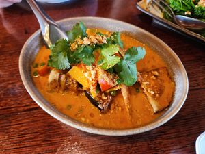 Veg curry at Sugarlane Restaurant in Lane Cove