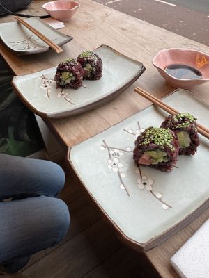 Vegan Sushi Bar  at Vegan Food Tour Amsterdam in Amsterdam
