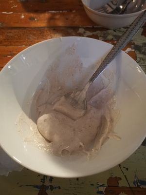 Tahini mousse at Spisestedet in Oslo