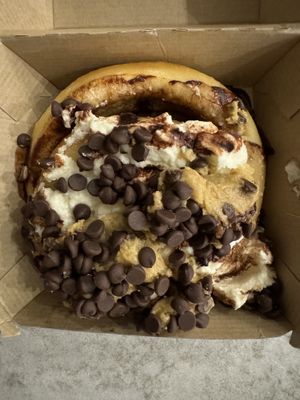 Cookie Monster Roll   at Cinnaholic - Union Station in Toronto