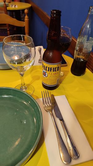 Cerveza pacífico at Charro Mex in Ourense