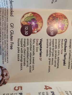 Vegetarian house specialty bowl at Nami Poke  in Springfield