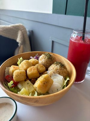 Tofu bowl  at running coffee seogwipo - 달리는 커피  in Seogwipo
