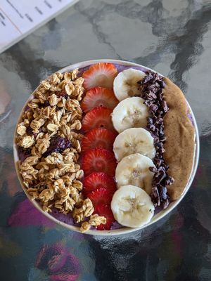 Strong berry bowl at Blue Berry in Puerto Viejo De Talamanca