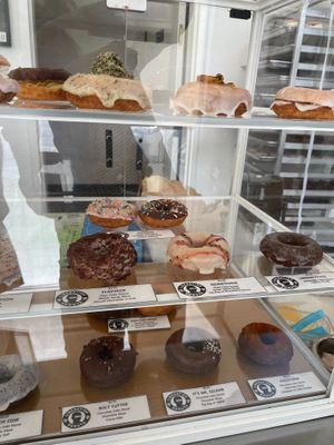 Donut case  at Liberation Kitchen in Chicago
