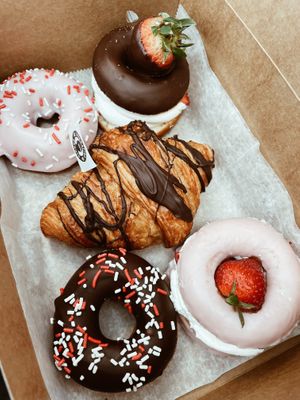Valentine’s Day Vegan Donut Assortment ♥️  at Liberation Kitchen in Chicago