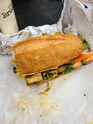 Banh Mi sandwich at Liberation Kitchen in Chicago