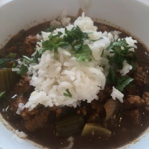 vegan gumbo at Liberation Kitchen in Chicago