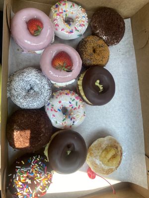 Dozen doughnuts   at Liberation Kitchen in Chicago